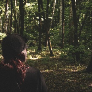 girl in forest