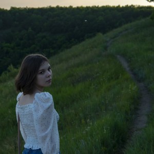 Girl in forest