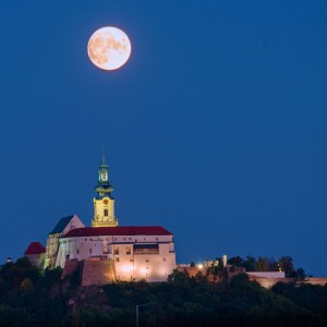 Full Moon over Castle