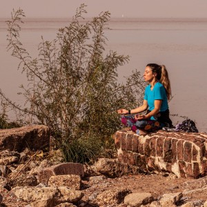 Yoga on the rocks