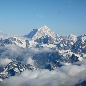 Himaláje z letu k Mt. Everestu