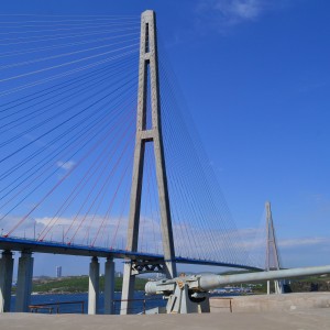 Мост Русский и Новосильцевская батарея. Владивосток