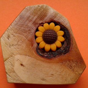 Flower in wood.