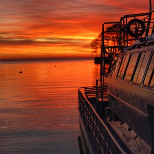 Barco mirando al sudeste