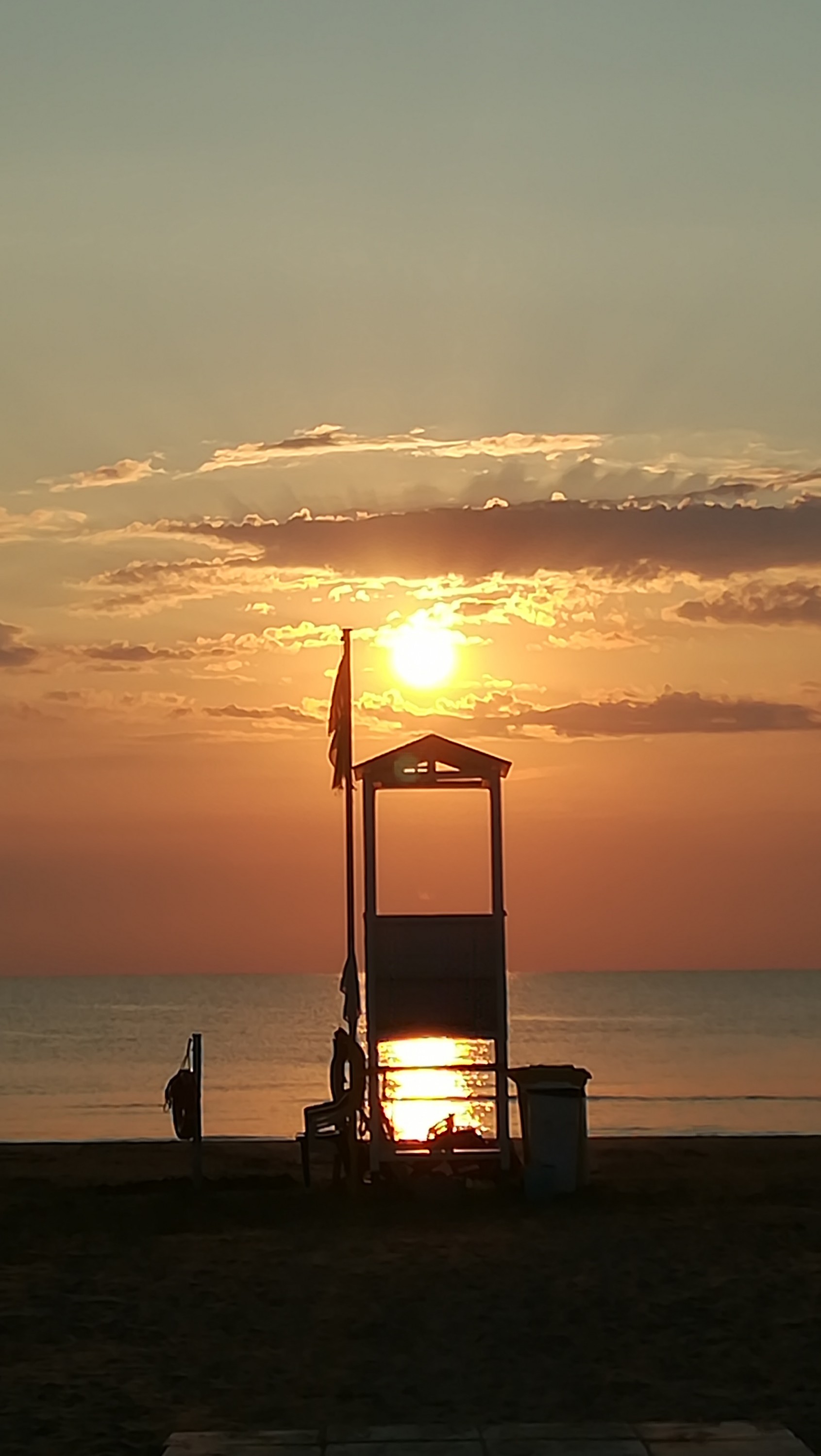 Tramonto in spiaggia